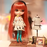 The Blythe doll beauty contest entry "Ayu's Sunday" by Atelier Nina.