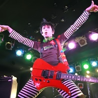 Caramelman during his performance at the Live Inn Rosa in Ikebukuro.