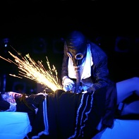 Sparks fly at the weird ending of the surreal feast.
