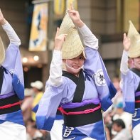 The women do a special dance due to the restrictive nature of the traditional kimonos.