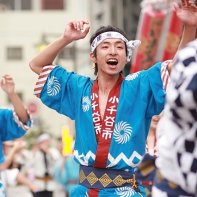 The groups come from all over Japan, here some dancers from Ojiya.