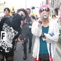Public anti-nuclear protests are still an mostly extreme leftist issue in Japan, as these punk activists show.