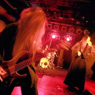 Metal band PeaceToPieces performing on stage at the Live Inn Rosa in Ikebukuro, Tokyo.