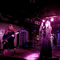 From left to right: Bass player Peat, singer Ryo☆キラリーン and guitarist Sujio of PeaceToPieces.