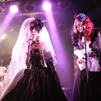 Another shot of Remnant's vocalist Marie in her gothic lolita outfit.