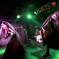 Japanese Industrial band Zwecklos performing at the Live Inn Rosa.