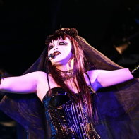 Zwecklos' singer Ageha in her scary make-up.