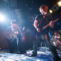 Zodiaque at the Live Inn Rosa: singer Naoto, guitarist Jun and drummer LRZ.