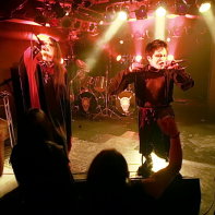 Vanished Empire's singers Chihiro and Dee Lee entertaining the crowd at the Artism live event in Ikebukuro.