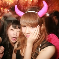 A look at one of the dance floors during the pre-Helloween party in Shibuya.