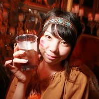 A Japanese girl dressed up as Pocahontas for Halloween.