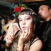Ancient Rome-inspired Halloween costume by a Japanese girl.