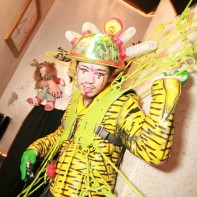 Another guy in a quirky Japanese Halloween costume.