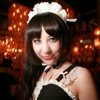 Another nice French maid poses for a photo.