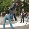Rockabilly dancers in front of Yoyogi park