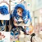 Blue wig and uniform of the Japanese soccer team dogwear